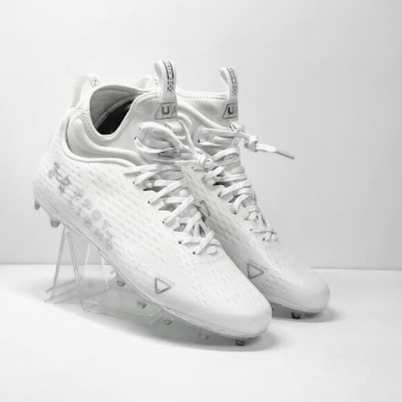 UNDER ARMOUR MEN\'S spotlight lux MC 2.0 football w/cleats white Size 11.5 NEW main image 7